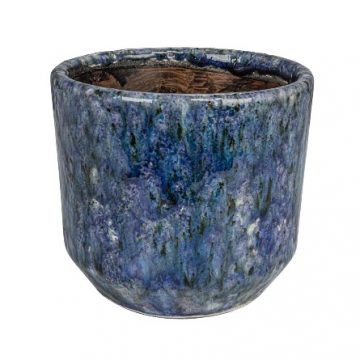 DECORATIVE BLUE TERRA COTTA PLANTER- 5″