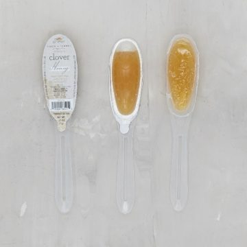 Unfiltered Clover Honey - Single Use Spoon