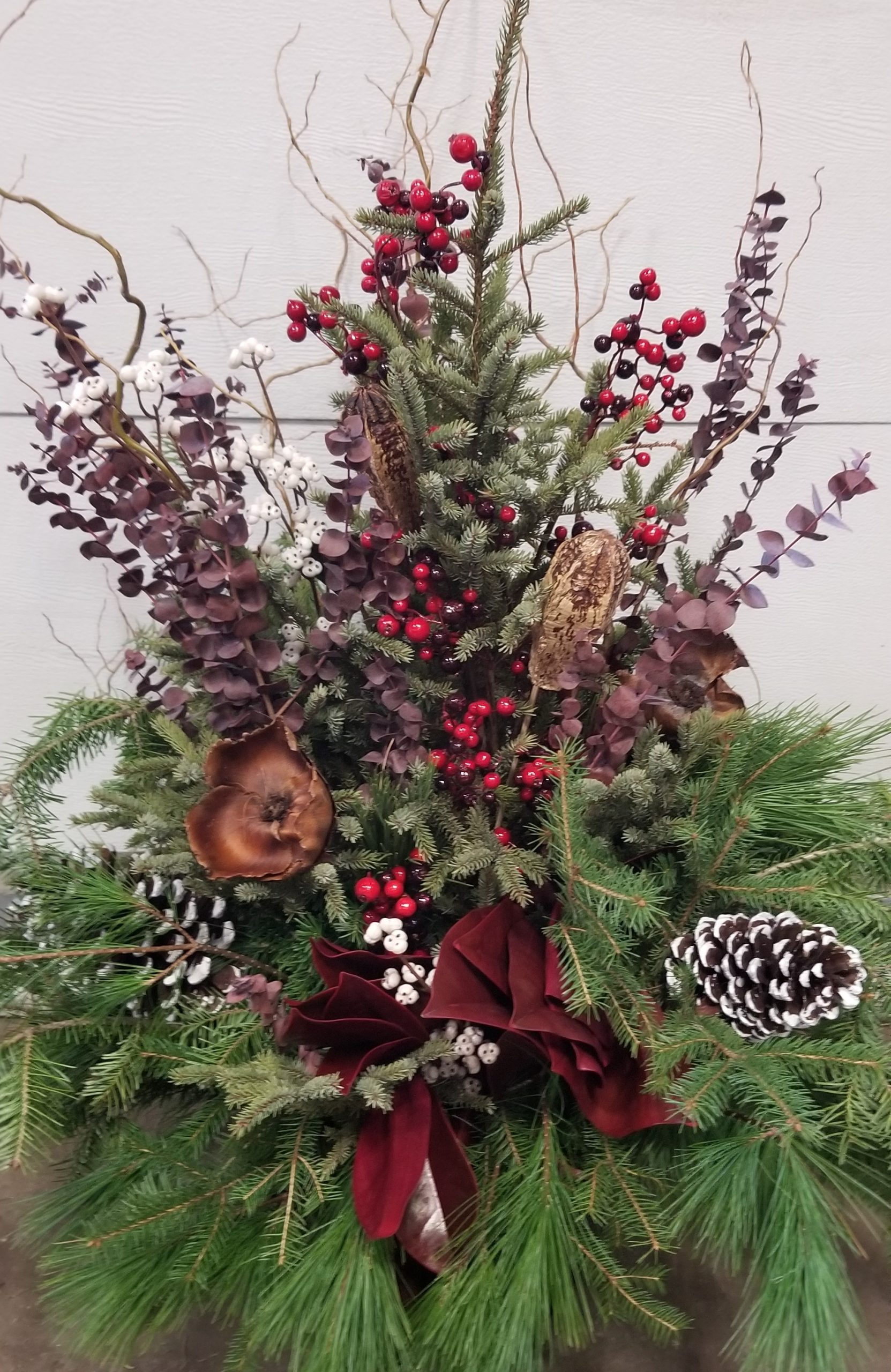 product-77613-1762964515-TPFANCYFB Deluxe Evergreen Pot, Forest Bounty- 13″ Pot