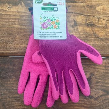 GARDEN BAMBOO GLOVE, FUSCHIA- MEDIUM
